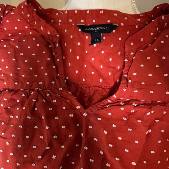 Banana Republic Factory size Medium red blouse - Picture 5 of 5